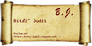 Bitó Judit névjegykártya